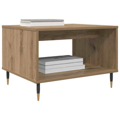 vidaXL Coffee Table Artisan oak 60 x 50 x 40 cm Engineered wood 3