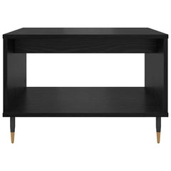 vidaXL Coffee Table Black oak 60 x 50 x 40 cm Engineered wood 5