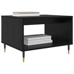 vidaXL Coffee Table Black oak 60 x 50 x 40 cm Engineered wood 3
