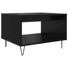 vidaXL Coffee Table Black oak 60 x 50 x 40 cm Engineered wood 2