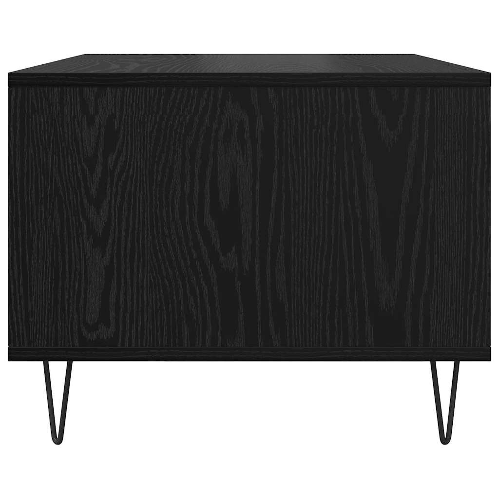 vidaXL Coffee Table Black oak 60 x 50 x 40 cm Engineered wood 6