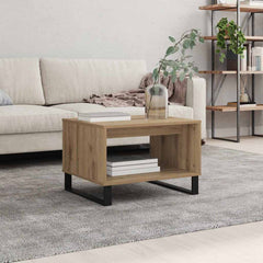 vidaXL Coffee Table Artisan oak 60 x 50 x 40 cm Engineered wood 4