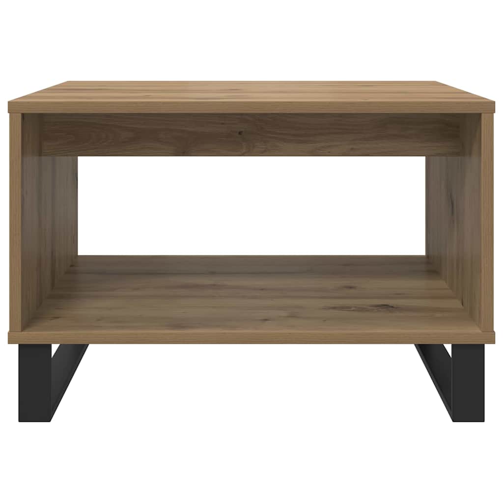 vidaXL Coffee Table Artisan oak 60 x 50 x 40 cm Engineered wood 5