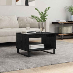 vidaXL Coffee Table Black oak 60 x 50 x 40 cm Engineered wood 1