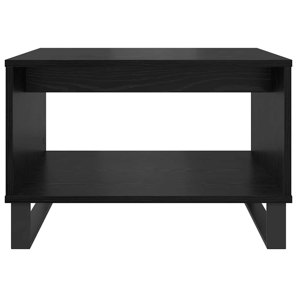 vidaXL Coffee Table Black oak 60 x 50 x 40 cm Engineered wood 5