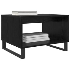 vidaXL Coffee Table Black oak 60 x 50 x 40 cm Engineered wood 3