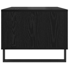 vidaXL Coffee Table Black oak 60 x 50 x 40 cm Engineered wood 6