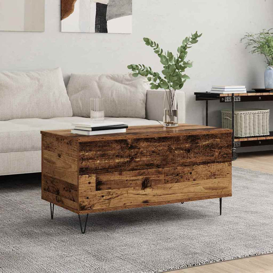vidaXL Coffee Table Old wood 90 x 44.5 x 45 cm Engineered wood 1