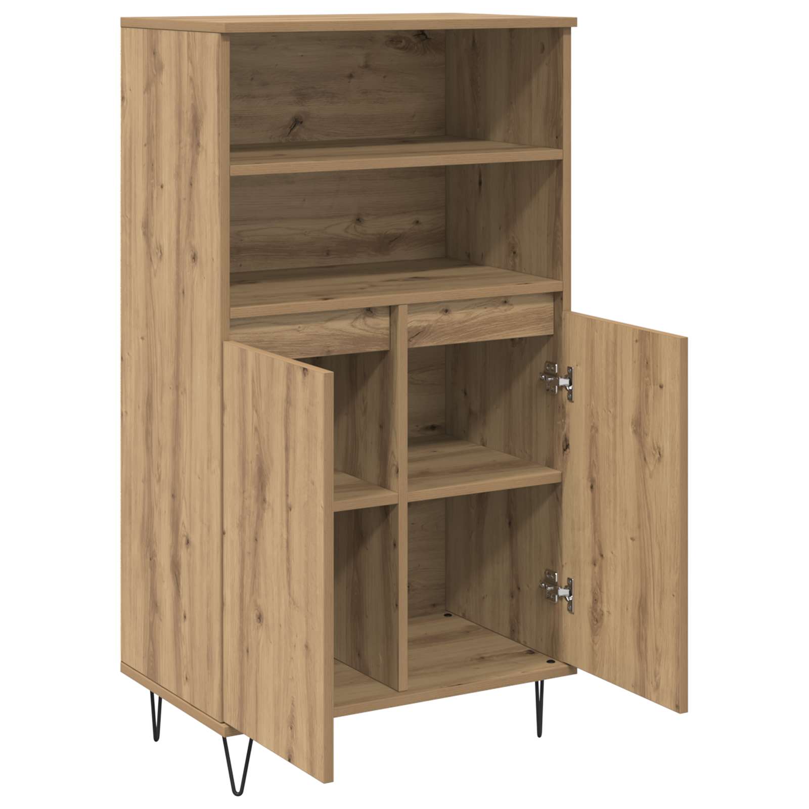 vidaXL Highboard Brown 60 x 36 x 110 cm Engineered Wood 5
