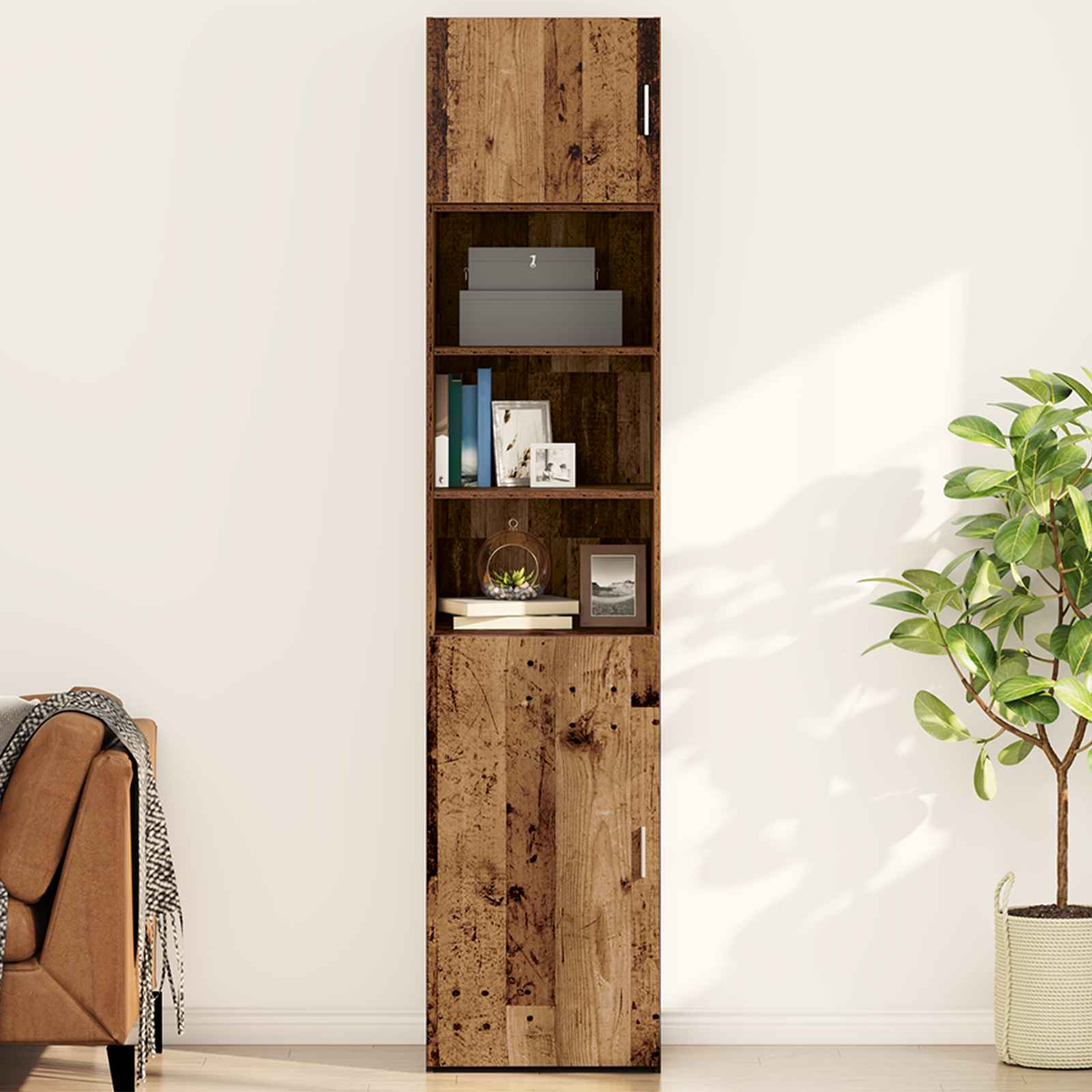 vidaXL Wall Cabinet Old wood 50 x 42.5 x 40 cm Engineered Wood 1