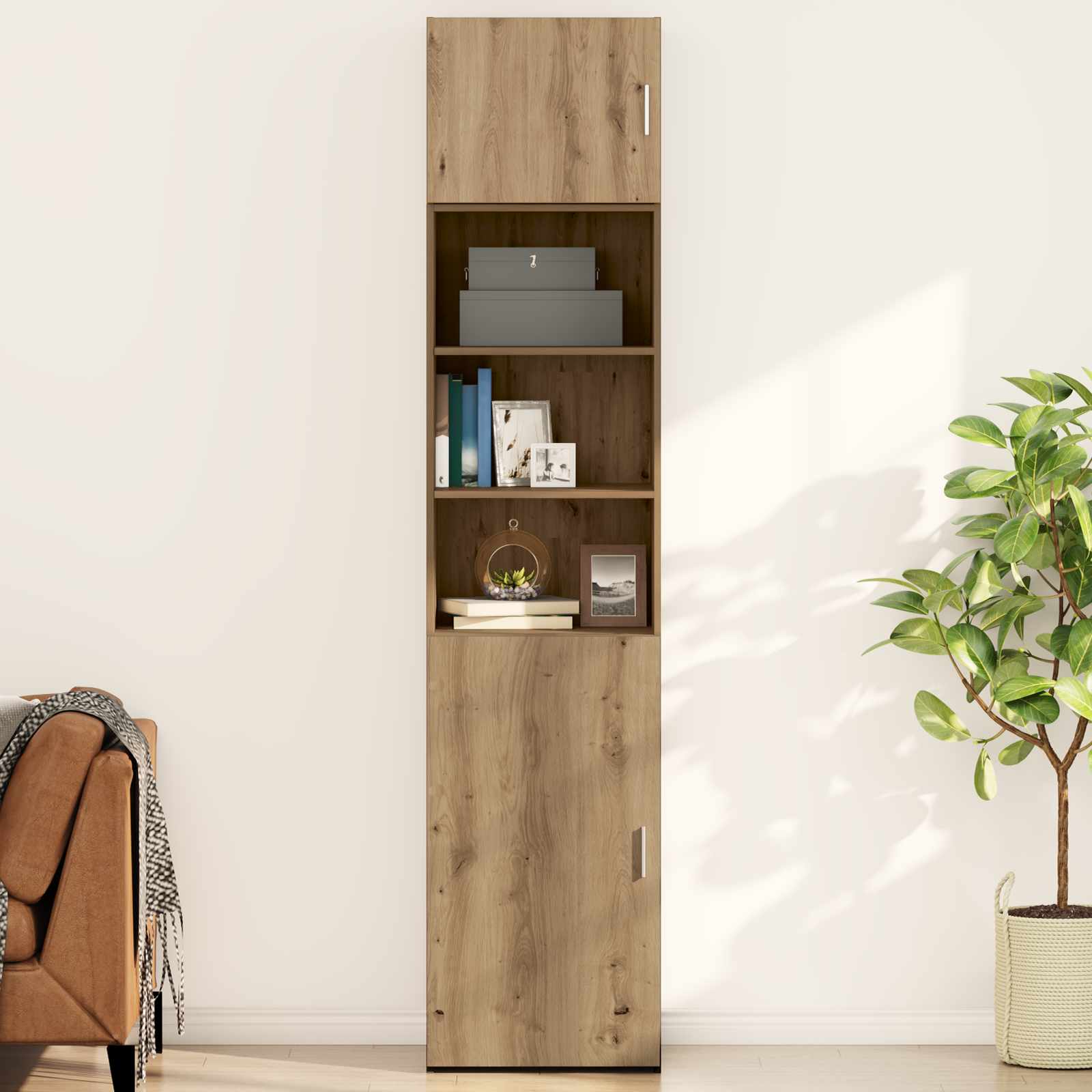 vidaXL Wall Cabinet Artisan oak 50 x 42.5 x 40 cm Engineered Wood 1