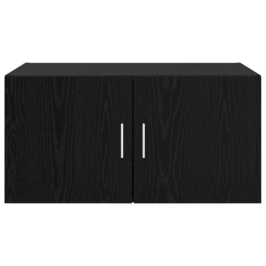 vidaXL Wall Cabinet Black oak 80 x 42.5 x 40 cm Engineered Wood 6