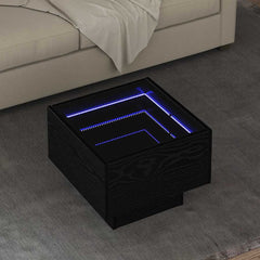 vidaXL Coffee Table Black oak 40 x 40 x 30 cm 1