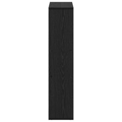 vidaXL Book Cabinet 7-Tier 63 x 20 x 90 cm Engineered Wood Black Oak 6