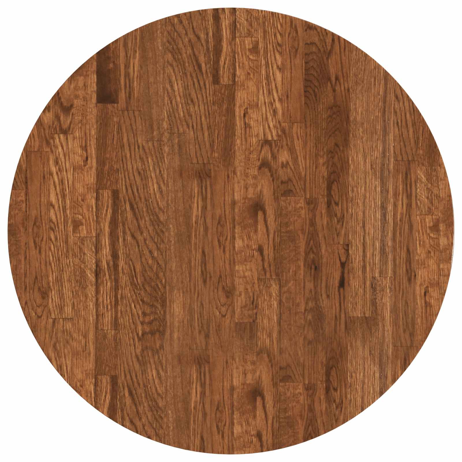 vidaXL Table Top Ø 60 x 2.5 cm Round Solid Oak Wood Light Brown 2