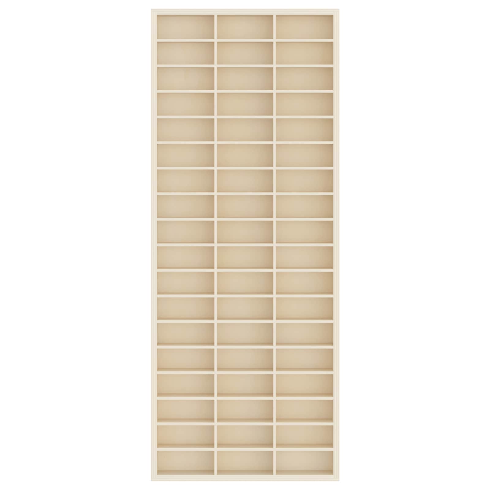 vidaXL Wall Display Case Wall-Mounted Beige 30 x 4.5 x 75 cm 3