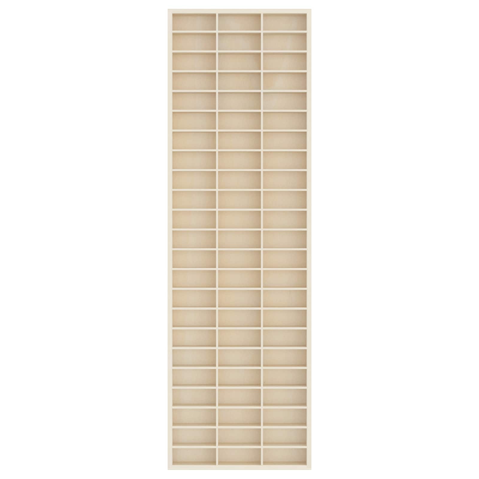 vidaXL Wall Display Case Wall-Mounted Beige 30 x 4.5 x 96 cm 3