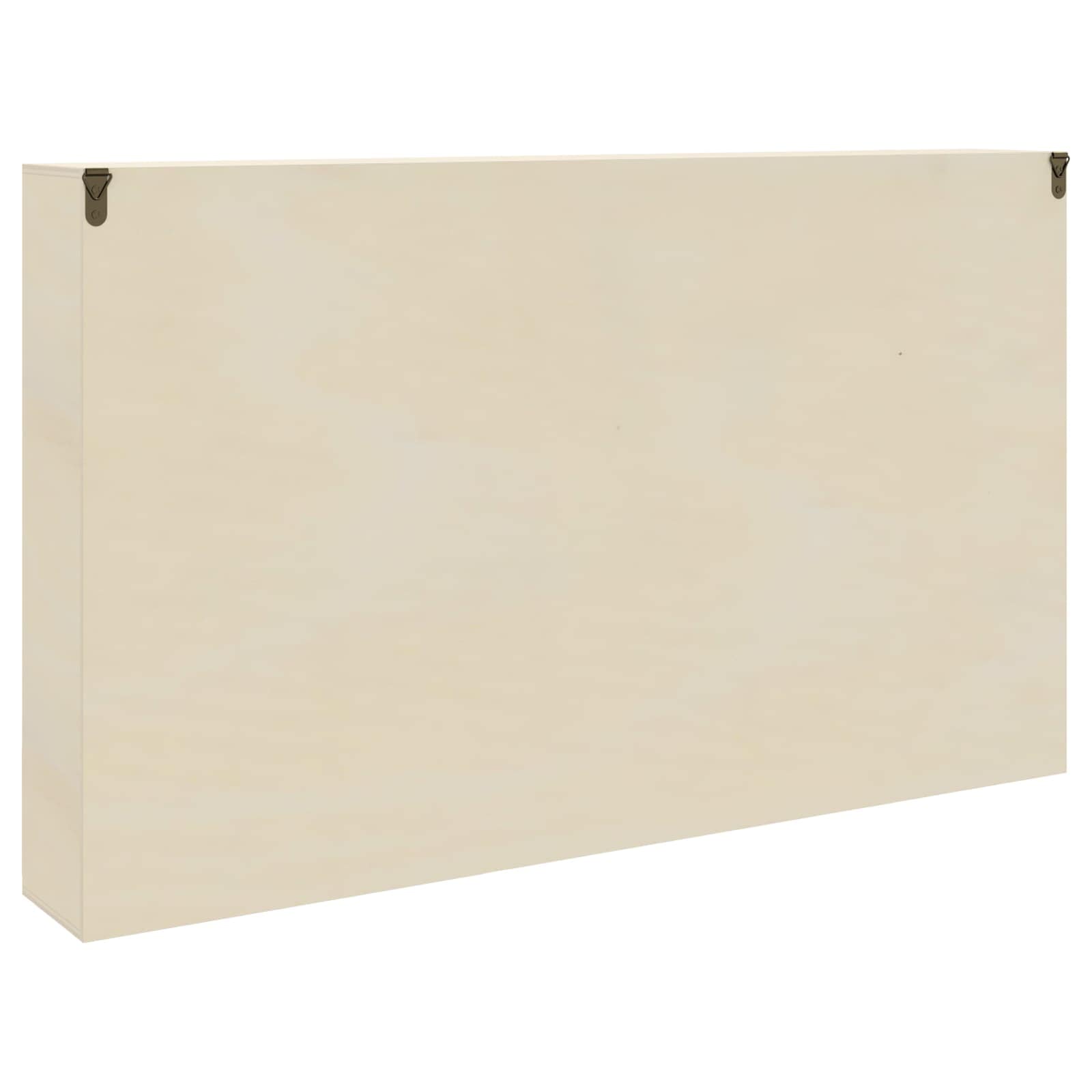 vidaXL Wall Display Case Wall-Mounted Beige 60 x 8.5 x 37 cm 5