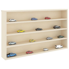 vidaXL Wall Display Case Wall-Mounted Beige 60 x 8.5 x 37 cm 2