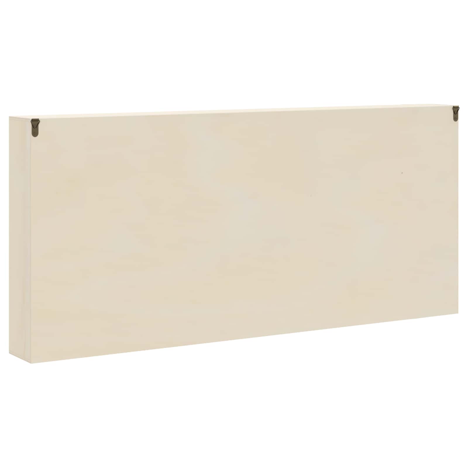 vidaXL Wall Display Case Wall-Mounted Beige 80 x 8.5 x 36 cm 5