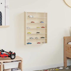 vidaXL Wall Display Case with Shelf Beige 40 x 8.5 x 54 cm Plywood 4