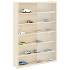 vidaXL Wall Display Case with Shelf Beige 40 x 8.5 x 54 cm Plywood 3