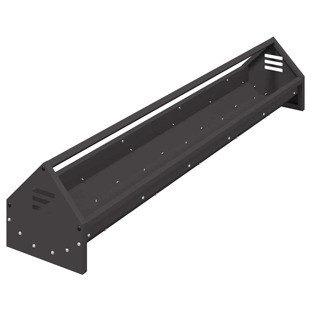 vidaXL Chicken Feeding Trough Black 108 x 20.5 x 20 cm 5 kg 2