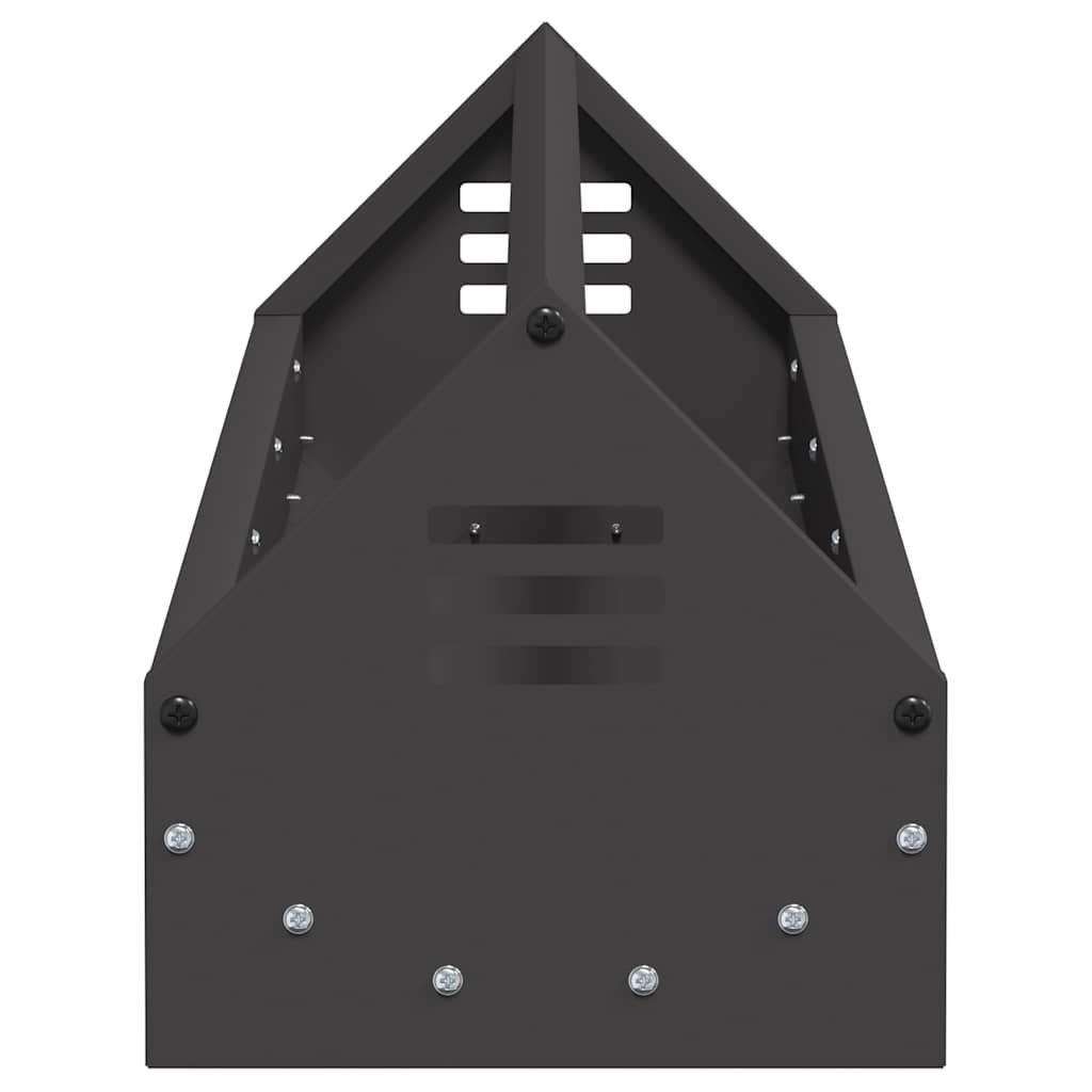 vidaXL Chicken Feeding Trough Black 108 x 20.5 x 20 cm 5 kg 6