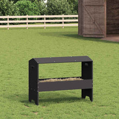 vidaXL Livestock Feeding Trough Black 79 x 35 x 62 cm 15 kg 1