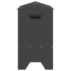 vidaXL Livestock Feeding Trough Black 79 x 35 x 62 cm 15 kg 6