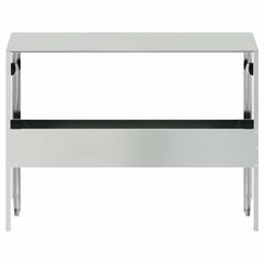 vidaXL Livestock Feeding Trough Silver 79 x 35 x 62 cm 15 kg 5