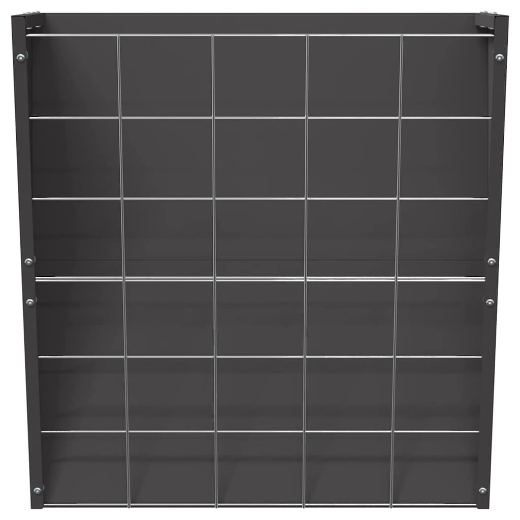 vidaXL Hanging Hay Feeder Black 61 x 33 x 66 cm 5 kg Cold-Rolled Steel 5