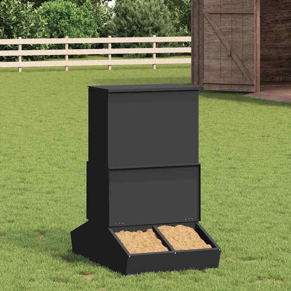 Pig Feeder 82 x 51 x 91.5 cm 20 kg Black
