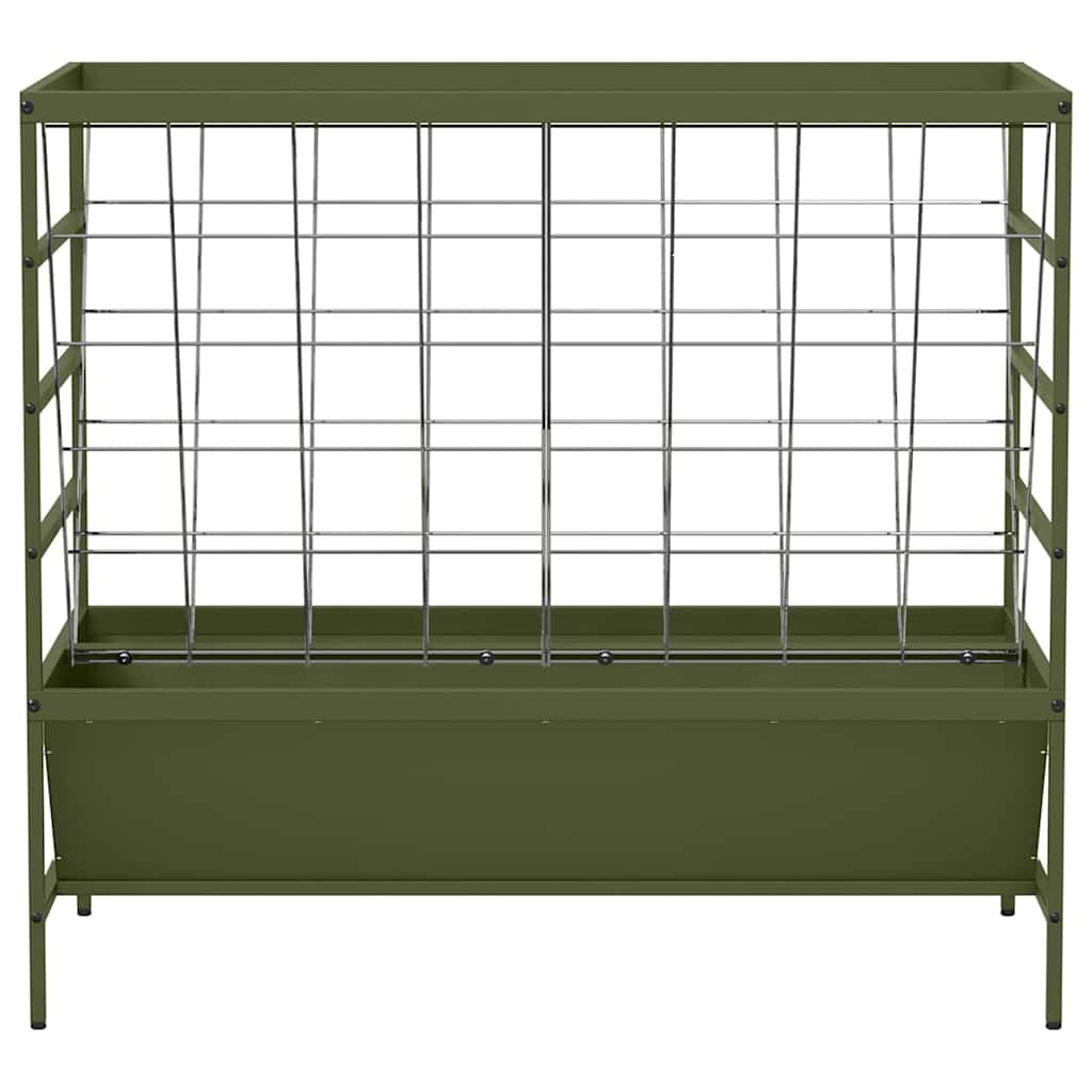Livestock Feeder 100 x 60 x 90 cm 15 kg Olive green
