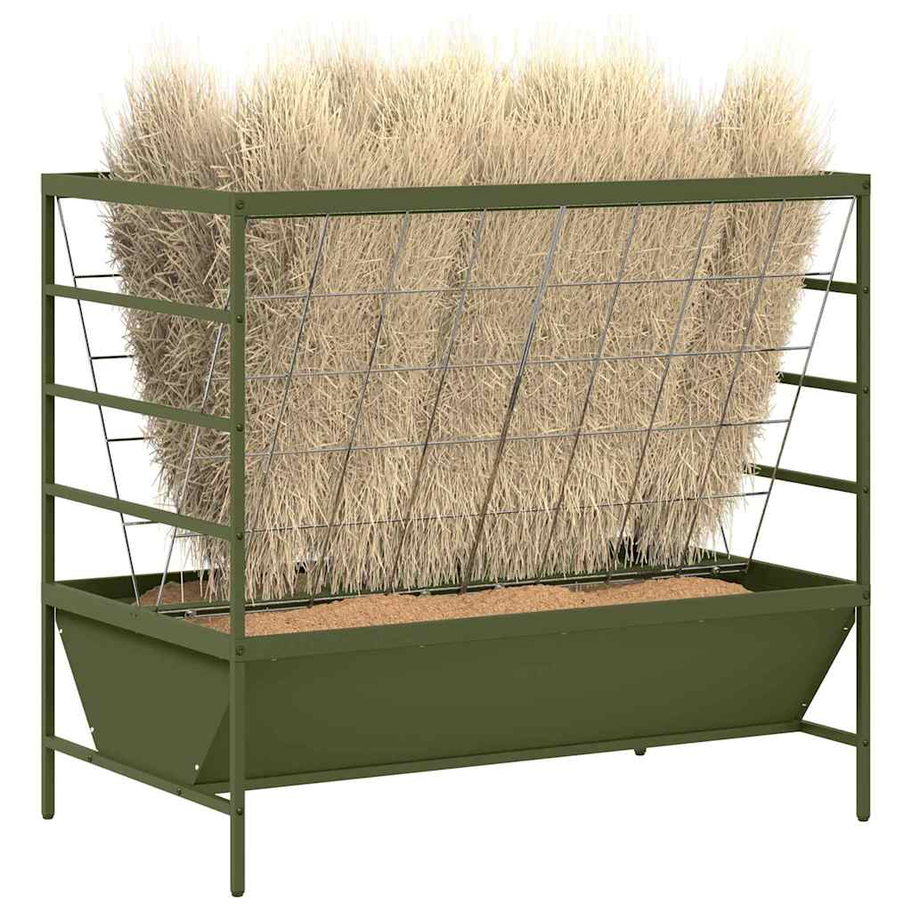 Livestock Feeder 100 x 60 x 90 cm 15 kg Olive green