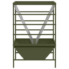 Livestock Feeder 100 x 60 x 90 cm 15 kg Olive green