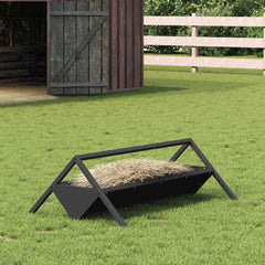 vidaXL Livestock Feeding Trough Black 111 x 76 x 38 cm 10 kg 1
