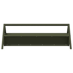 vidaXL Livestock Feeding Trough Olive Green 111 x 76 x 38 cm 10 kg 5