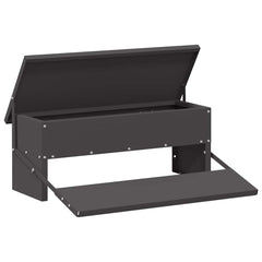vidaXL Chicken Treadle Feeder Black 48.5 x 39.5 x 19 cm 5 kg 2