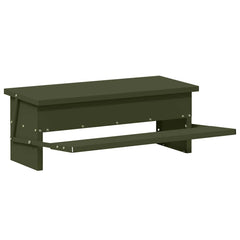 vidaXL Chicken Treadle Feeder Olive Green 48.5 x 39.5 x 19 cm 5 kg 5