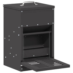 vidaXL Chicken Treadle Feeder Black 25 x 42 x 40 cm 4 kg 2