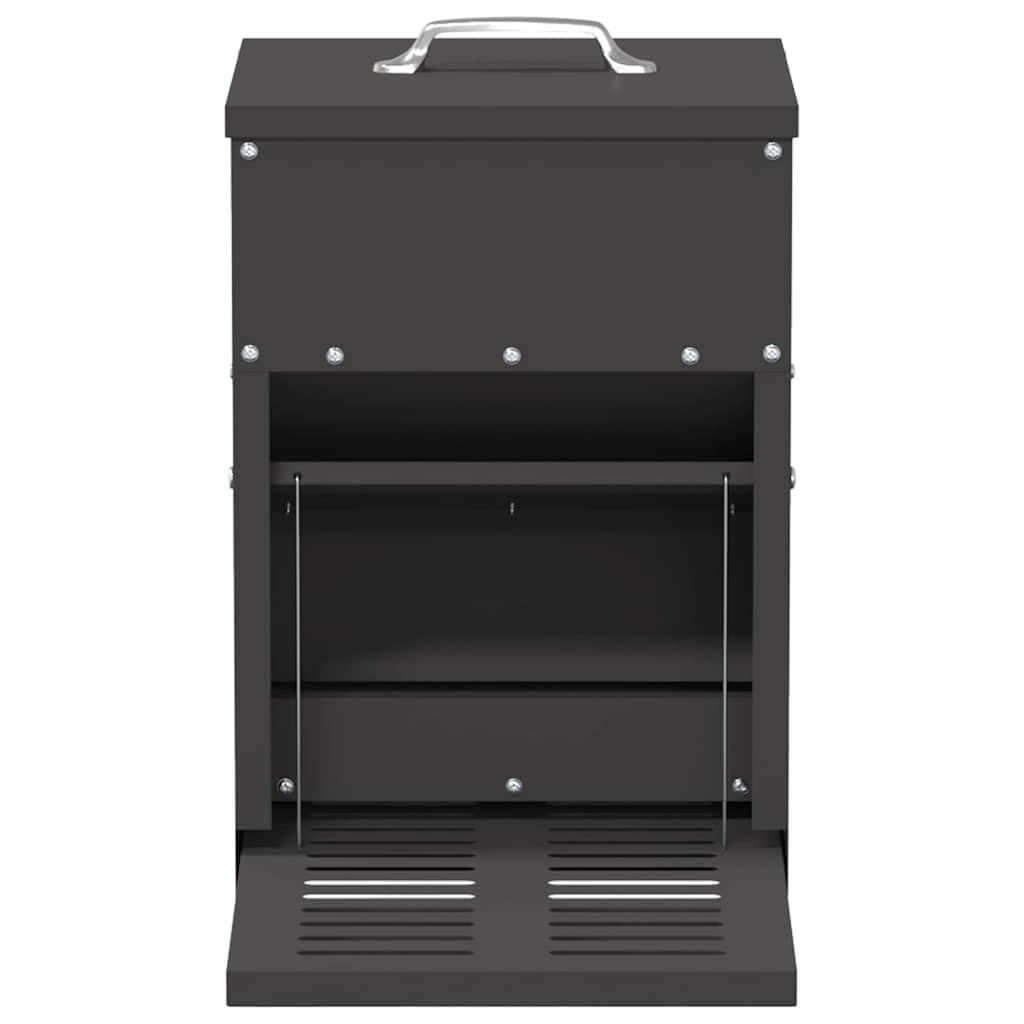 vidaXL Chicken Treadle Feeder Black 25 x 42 x 40 cm 4 kg 4