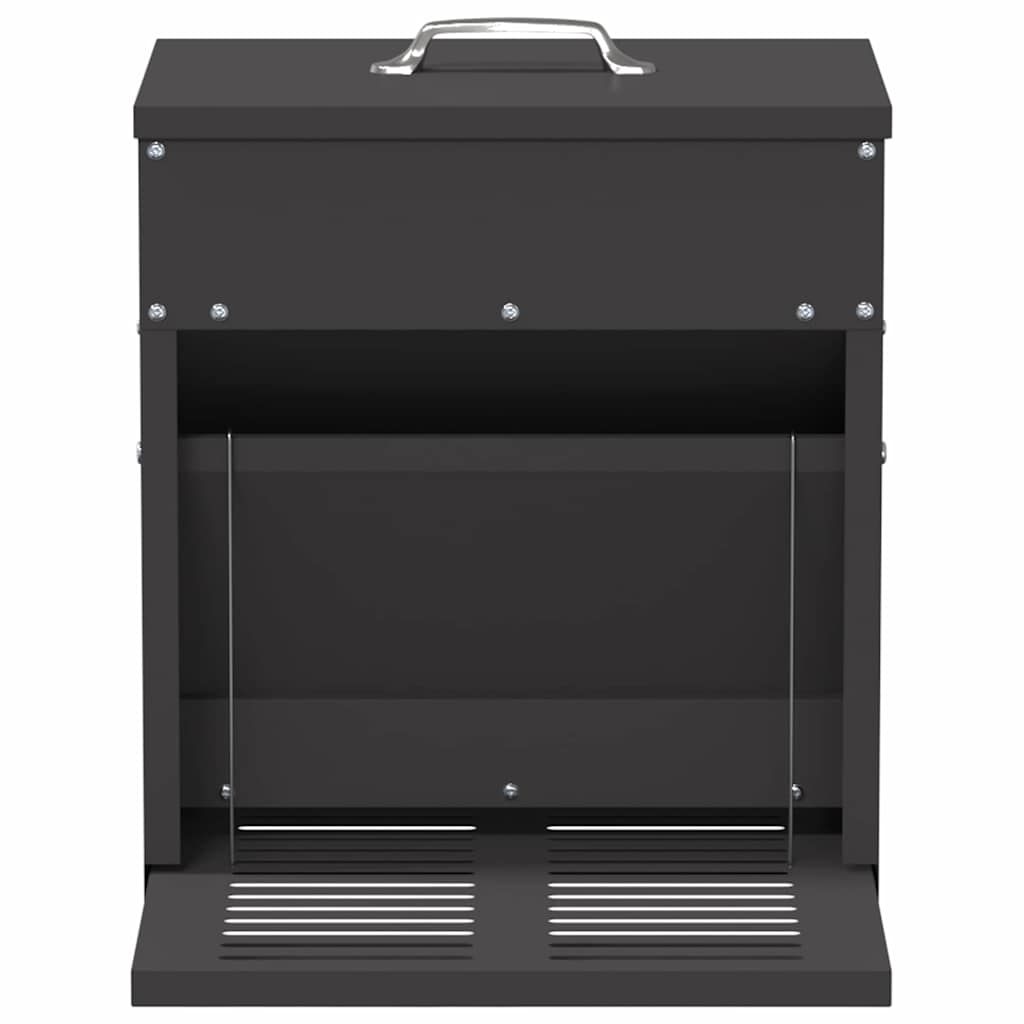 vidaXL Chicken Treadle Feeder Black 33 x 42 x 40 cm 10 kg 4