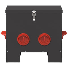 vidaXL Chicken Feeder 2 Black 40.5 x 25 x 38 cm 20 kg 5