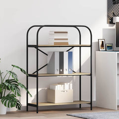 vidaXL Bookshelf 3-Tier 80 x 30 x 109 cm Engineered wood Sonoma Oak 1