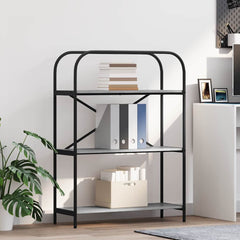 vidaXL Bookshelf 3-Tier 80 x 30 x 109 cm Engineered wood Grey Sonoma 1