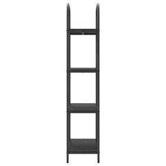 vidaXL Bookshelf 4-Tier 60 x 30 x 146 cm Engineered wood Black Oak 6