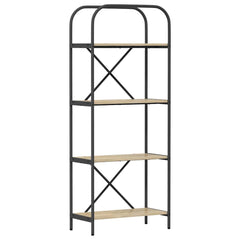vidaXL Bookshelf 4-Tier 60 x 30 x 146 cm Engineered wood Sonoma Oak 2