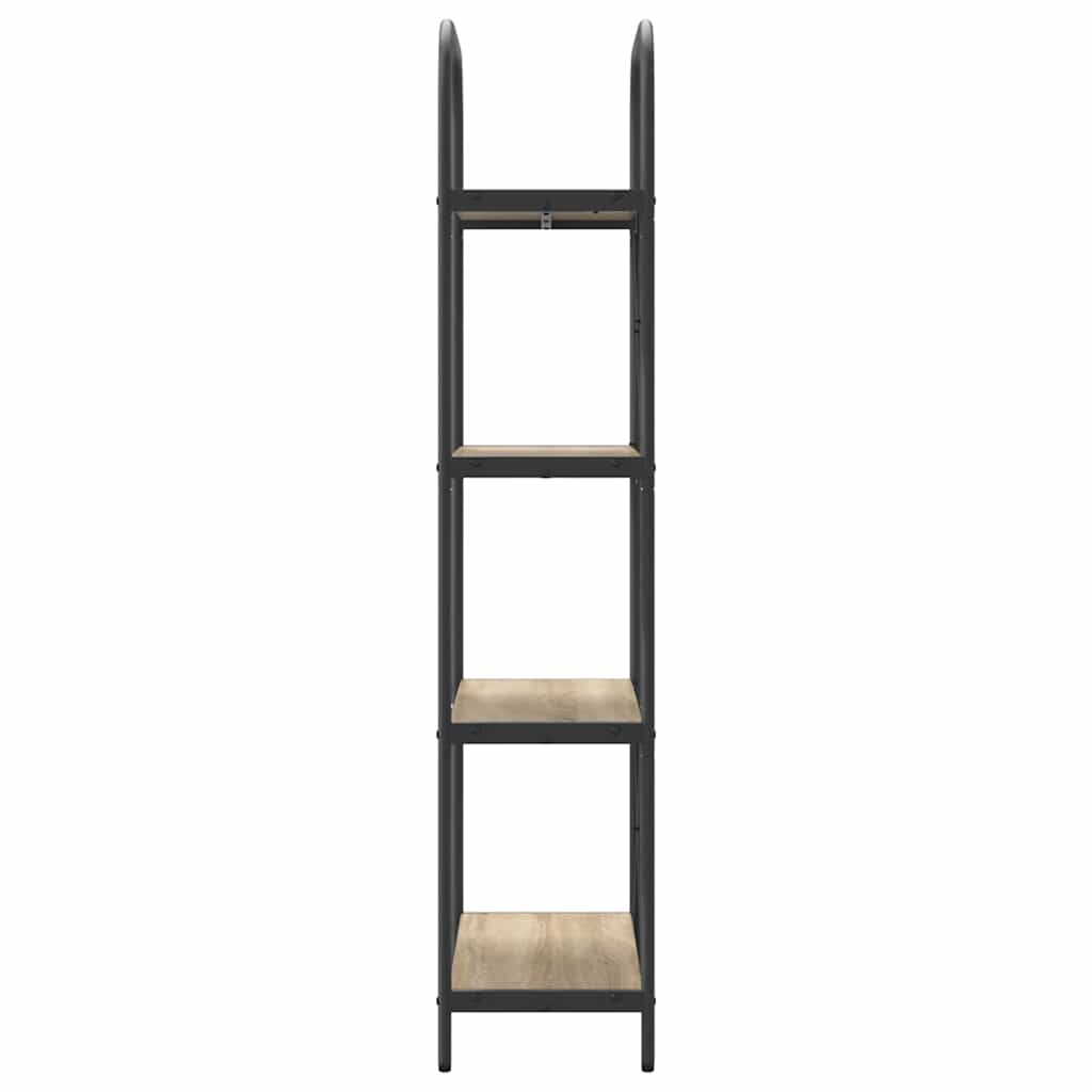 vidaXL Bookshelf 4-Tier 60 x 30 x 146 cm Engineered wood Sonoma Oak 6