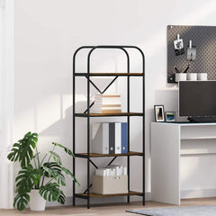 vidaXL Bookshelf 4-Tier 60 x 30 x 146 cm Engineered wood Smoked Oak 1